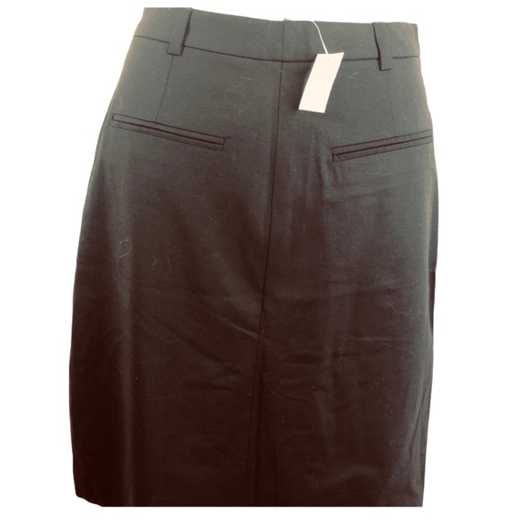 Banana Republic Skirt Straight Back Welt Pockets Black Lined Size 6 - Picture 1 of 7